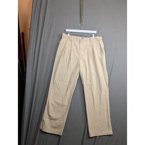 Dockers Khaki Straight Fit Tech Pants Performance Size 38x32 Mens Solid